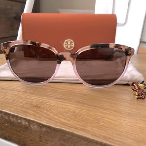 Authentic Tory Burch Blush Tortoise Sunglasses